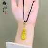 Itens Populares de Transmissão ao Vivo: Colar Banhado a Ouro, Ábaco, Cabaça, Cabeça de Buda, Bússola dos Oito Tesouros, Saco da Sorte, Pingente de Paz, Corrente de Suéter com Cordão Preto Venda por Atacado