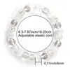 Atravessando Fronteiras Temu Shein Tk Pulseira Popular Cristal Branco Pedra Olho de Gato Cristal de Alívio de Estresse Pulseira Contas de Cura de Ansiedade Atacado
