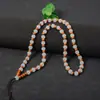 Cordón con Colgante de Jade de 8 mm+ Collar de Cuerda con Cuentas para Hombre Cordón para Colgar en el Cuello de Jade Hetian Sintético Cuentas de Jade Blanco Venta al por Mayor