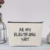 Nueva Bolsa de Maquillaje Impermeable de Lino de Amazon Más Vendida Bolsa de Cosméticos para Maestra Bolso de Mano Neceser Bolsa de Almacenamiento Bolsa Pequeña de Tela