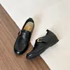 Otoño 2026 Nuevo Estilo Coreano Aumento Interno de 3 cm~Mocasines Planos de Punta Redonda Suela Gruesa Forro de Felpa Zapatos de Piel Suave para Mujer