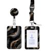 Padrão Mármore Pintura a Óleo Céu Estrelado Estampa Colorida Retrátil Puxa Fácil Porta Celular Id Lanyard Porta Cartão