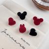 Joyas Berphia Corea del Sur Pinza Mini de Terciopelo Otoño e Invierno Conejito Lindo Pasador Corazón de Niña Flequillo Cabello Roto Clip