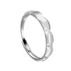 Anillo de plata esterlina S925, anillo de corona para el amor, anillo abierto para hombres y mujeres, diseño de moda simple, nicho de alto sentido