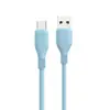 Cabo de Dados de Silicone Transfronteiriço Adequado para Celulares Apple, Xiaomi, Huawei e Android Tipo-C, Cabo de Carregamento Super Rápido