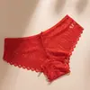 Ropa Interior Sexy de Encaje para Mujer, Satén Francés Pura Pasión Hueco Entrepierna 100% Algodón Transpirable Lazo Braguitas de Cintura Baja