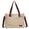 Bolsa de Lona para Mujer, Gran Capacidad, Nueva Moda 2026 Bolso de Hombro Versátil, Bolsa de Tela con Sensación de Alta Calidad, Adecuado para la Escuela y el Viaje