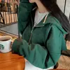 Sudadera Chaqueta Casual con Capucha Cremallera Doble Personalizada Cuello Alto