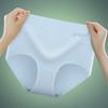 Nova roupa íntima feminina de cintura alta, tamanho grande, levantamento de quadril, algodão puro, com rosca, estampa de grafeno, virilha antibacteriana, triângulo
