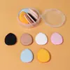Esponja de Polvo para Dedos Engrosada Almohadilla Corrector Base de Maquillaje Esponja para Punta del Dedo Mini Doble Uso Seco y Húmedo Transfronteriza Pequeña Zapatilla Esponja de Polvo para Pulgar