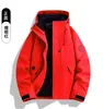 Chaqueta de expedición tres en uno almacenamiento de calor de grafeno personalizado bloqueo de temperatura transpirable a prueba de viento a prueba de lluvia chaqueta casual diaria logo estampado