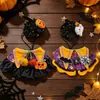 Disfraz de Halloween para mascota: cabeza de calabaza de gato, collar divertido y babero para perros, osos de peluche y perros pequeños a medianos