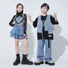Disfraz de jazz para niña, guapo traje de actuación hip hop japonés, conjunto para niños, hip hop hiphop, pasarela, escenario, moda