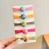 Ligas para el Cabello Lindas de Frijol y Estrella Amigables con el Cabello de Niñas Bandas Elásticas de Alta Elasticidad Accesorios para el Cabello de Bebé