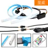 Luz Led Diurna para Coche Tira Guía de Luz Rgb Ultradelgada 30 45 60cm Control Remoto Luz Decorativa de Dirección Colorida de Agua