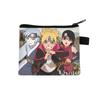 Bolsa de Naruto para niños de poliéster grande monedero de dibujos animados tarjetero estampado impermeable bolsa de almacenamiento colaboración anime