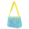 Bolsa de Almacenamiento para Juguetes de Niños, Bolsa de Playa de Viaje, Bolsa de Malla de Almacenamiento, Bolsa de Malla para Playa, Bolso de Hombro, A partir de Una Pieza