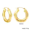 Pendientes Clásicos Europeos y Americanos en Forma de C Transfronterizos, Pendientes Metálicos Creativos de Estilo Fresco de Moda Personalizados, Pendientes de Acero Inoxidable para Mujer