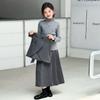 Traje de Falda Estilo Preppy para Niñas Primavera y Otoño 2025 Nuevo Estilo Moda para Niñas de Mediana Edad y Mayores Chaleco Casual de Falda