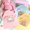 Cartão de Aniversário Criativo Dobrável Estilo Ins Fofo Cartão de Bênção Escrito à Mão para Amigos e Melhores Amigas Cartão de Mensagem Exquisito