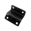 Li Mei Ferretería Bisagra Plegable de Tres Pliegues y Cuatro Agujeros de 15 Placas de 41 mm Negra para Gabinete Muebles Accesorios de Ferretería