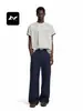 Calça de trabalho retro americana para homens e mulheres, multi-bolsos, modelagem que emagrece, solta, versátil, larga, perna reta, calça casual de perna larga