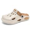 Verano Nuevo Zuecos para Hombre para Exterior, Pantuflas Punta-Punta de Doble Propósito, Sandalias Casuales de Playa para Exterior para Hombre