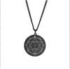 Gran oferta europea y americana de AliExpress: amuleto de la serie Marte, estilo llave de Salomón, cadena cruzada, accesorios, collar.