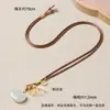 Cordón de collar ajustable simple de 1.5 mm con nudo plano, correa para el cuello con colgante de tirón recto, cordón para joyería al por mayor