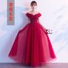 Vestido de Toast de un solo hombro para novia 2026 Nuevo vestido de boda de maternidad para mujer Borgoña Vestido de compromiso de regreso a casa
