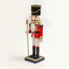 Quebra-Nozes de Lata Soldado de Lata Marionete Retro 25cm, Estoque Pronto para Exportação, Decoração de Mesa de Natal, Presente de Feriado