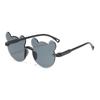 Gafas de Sol Enterizas con Forma de Oso y Color Degradado, Gafas Protectoras para Ojos para Hombres y Mujeres, Gafas de Sol con Protección UV