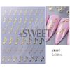 Pegatinas Transfronterizas para Uñas New Nail Art ins Símbolo Musical Gótico Letra Inglesa 3D Adhesivas para Uñas Venta al por Mayor