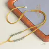 Cuerda de Jade Colgante Estilo Chino Cuerda Trenzada Hecha a Mano de Alta Gama para Atar Colgante de Hebilla de Paz de Jade Hetian Cadena para Suéter