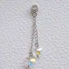 Pulseira de Flor Borboleta Banhada a Cobre Prata de Luxo Leve Corrente de Segurança DIY Pingente de Zircônia Borla Micro Embutida Acessórios