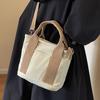 Bolsa de Lona Ligera de Gran Capacidad para Mujer, Nueva Tendencia Otoño e Invierno 2026, Bolso Artístico de Hombro Cruzado, Bolso Popular