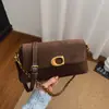 Bolso de Cadena de Cuero Nobuk Bolso Cuadrado Pequeño Bolso de Axila para Mujer 2025 Nuevo Cuero Suave Casual Versátil Moda Bolso de Hombro Único Cruzado