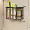Estante Magnético de Almacenamiento para Cocina, Lateral de Refrigerador, Artefacto de Almacenamiento para Condimentos y Papel Film, Caja de Almacenamiento Lateral para Pared del Hogar