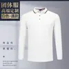 Camisa tipo polo de manga larga ropa de trabajo camiseta logo word estampado camisa cultural ropa para personal de empresa bordado en la ropa
