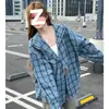 Camisa com Capuz Estilo Novo 2026 para Homens, Moda Casual Versátil de Manga Longa com Estampa Xadrez, Marca Tendência para Primavera e Outono