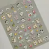 Lindas Pegatinas de Animales para Uñas 5D en Relieve Estéreo Infantil Animalitos Pequeños Pegatinas DIY para Uñas Estilo Joyería Ca