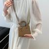 Bolso pequeño cuadrado de moda para mujer, de un solo hombro, para llevar debajo del brazo, primavera 2024, nuevo, de color liso, bolso de mano cruzado de un solo hombro para mujer
