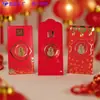 Adesivo de Celular com Folha de Ouro 2Mg com Dourado na Superfície, Envelope Vermelho Criativo para a Princesa Ficar Rica, Brinde de Evento Promocional da Loja de Ouro
