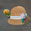 Sombrero de malla con protección solar para niñas, sombrero de paja para niñas, sombrero de sol para niños, sombrero de sol de princesa para bebés, sombrero de pescador para playa