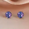 Brincos Aobao Importados Coloridos da Moda Criativa Transfronteiriça Europeia e Americana para Mulheres Leve Luxo Estilo Frio Ins Design de Nicho