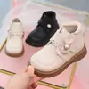 Botines para Niñas 2026 Otoño/Invierno Nuevos Botines Infantiles Botines de Princesa Botines Individuales Zapatos para Niñas Botas de Cuero de Invierno con Plus de Terciopelo