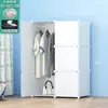 Armario de Almacenamiento Combinado Simple con Zapatero Dropshipping Exportación Venta al por Mayor DIY Armario de Plástico Fácil de Montar