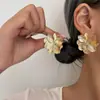 Pendientes de Flor Irregulares Exagerados con Personalidad de Moda Transfronterizos Europeos y Americanos Pendientes Femeninos Pendientes Pendientes