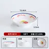 Tigelas e pratos de melamina com imitação de esmalte vintage, tigelas para acompanhamentos de hot pot de barraca de rua, tigelas para ingredientes de hot pot de rua comercial, pratos para temperos e óleos
