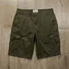 Pantalones cortos de trabajo estilo japonés para hombre, estilo fino de verano, marca de moda, corte holgado, versátiles, color liso, pierna recta, pantalones casuales deportivos hasta la rodilla
